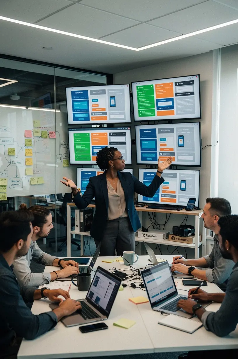 Professional team collaboration